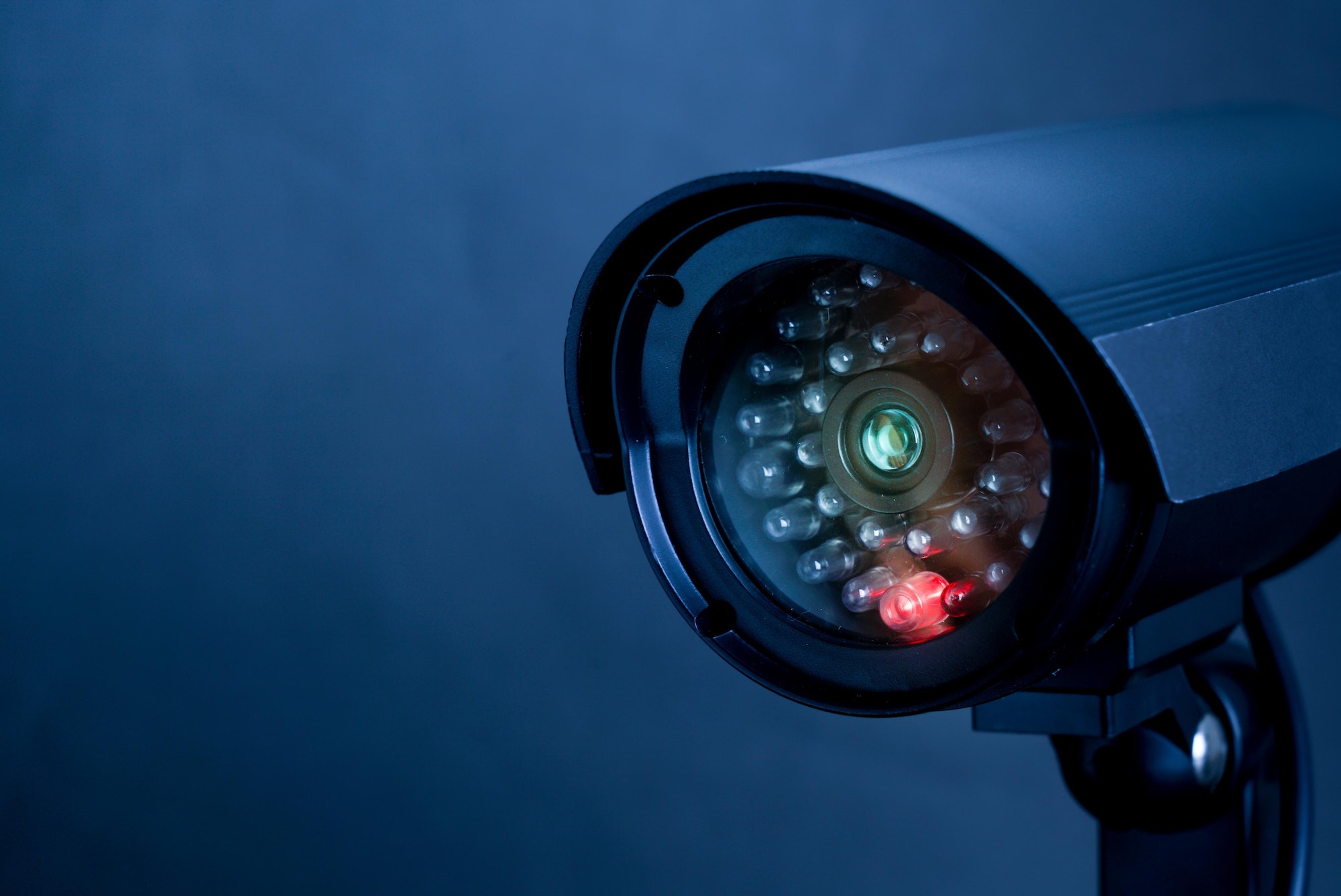 CCTV camera system, home security system concept, Security camera.